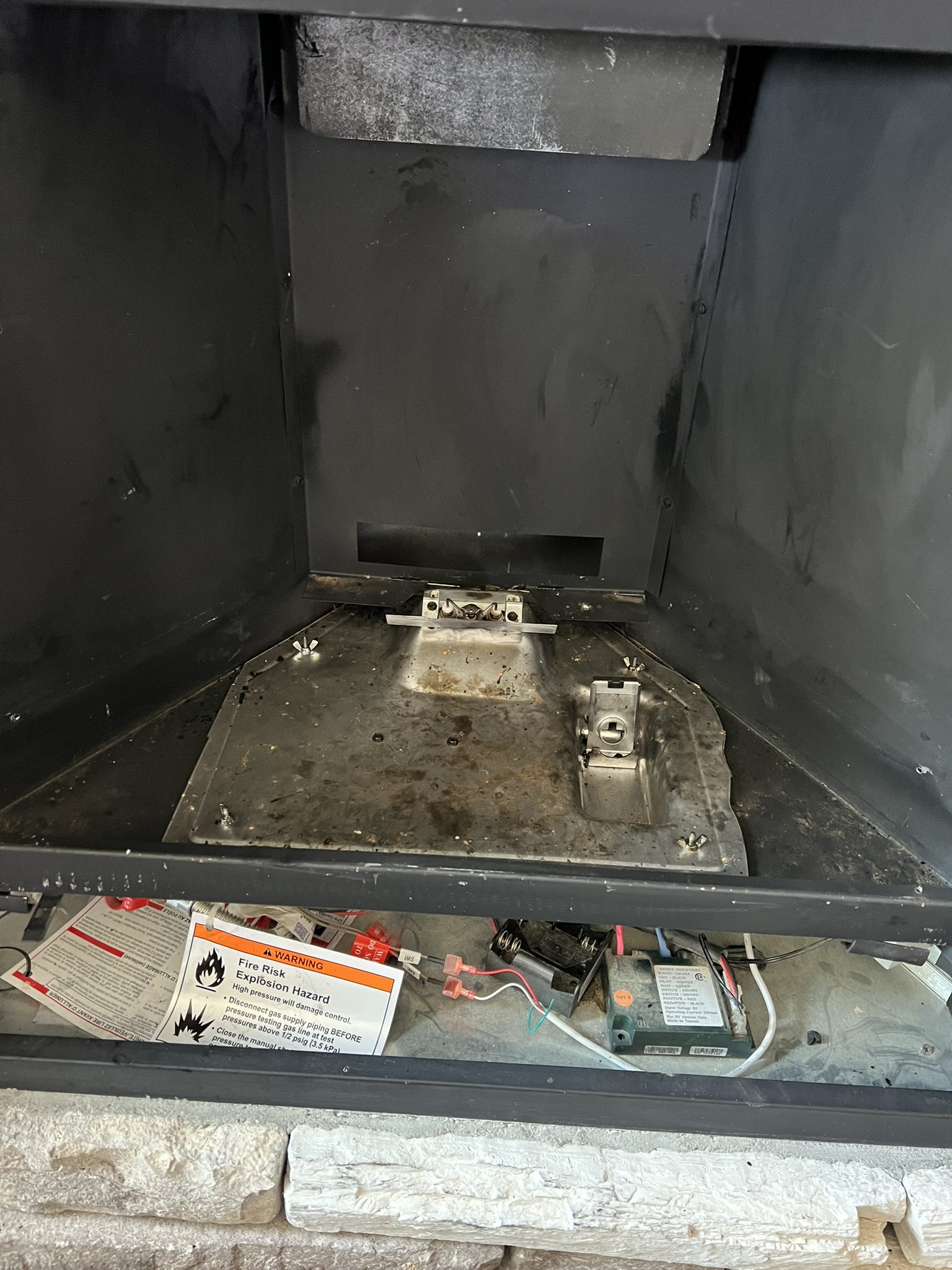 Laundry room vent area after service